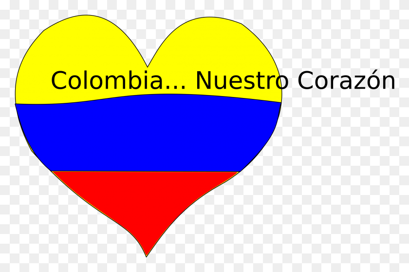 2384x1523 This Free Icons Design Of Colombia Corazn, Heart, Hot Air Balloon, Aircraft HD PNG Download