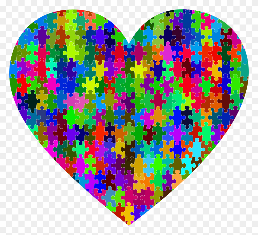 2314x2100 This Free Icons Design Of Colorful Puzzle Heart Rainbow Puzzle Piece Heart, Rug, Pattern, Ornament HD PNG Download