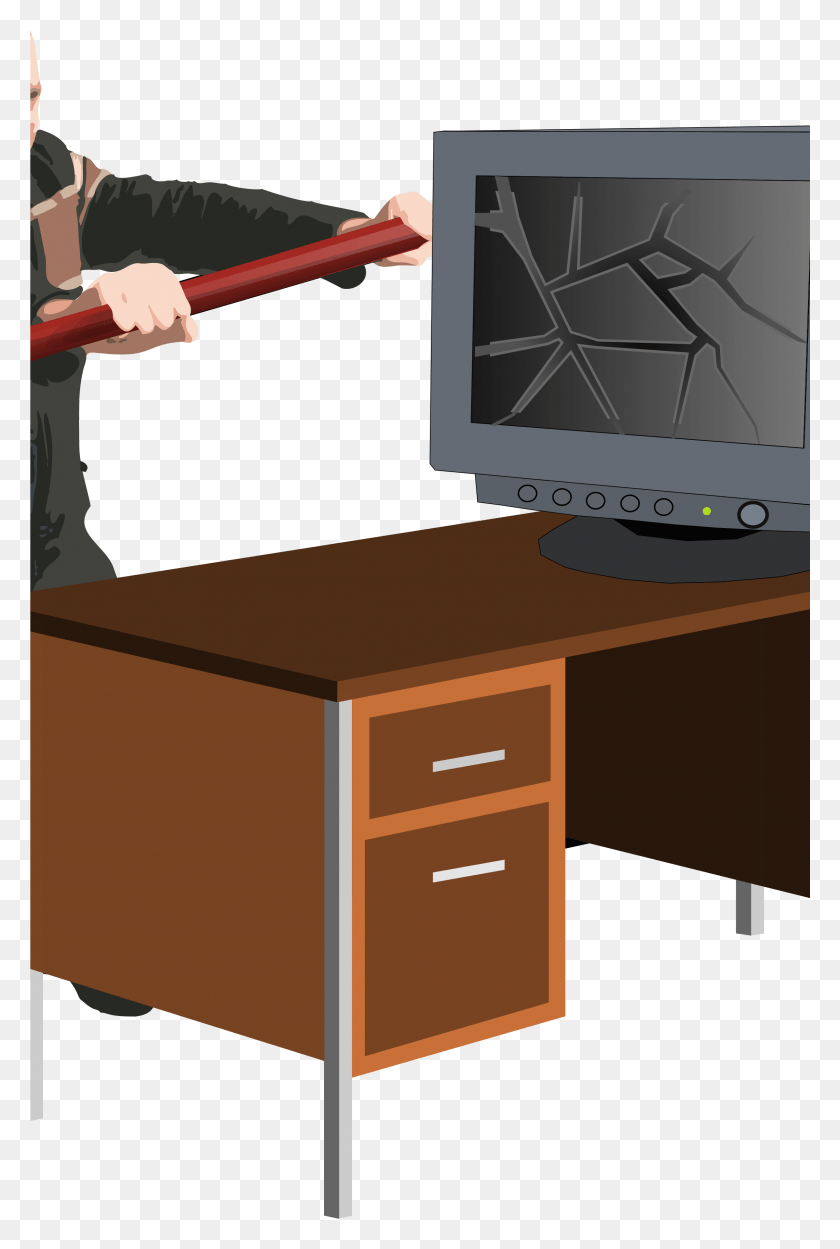 2401x3660 This Free Icons Design Of Computer Rage, Furniture, Electronics, Monitor HD PNG Download