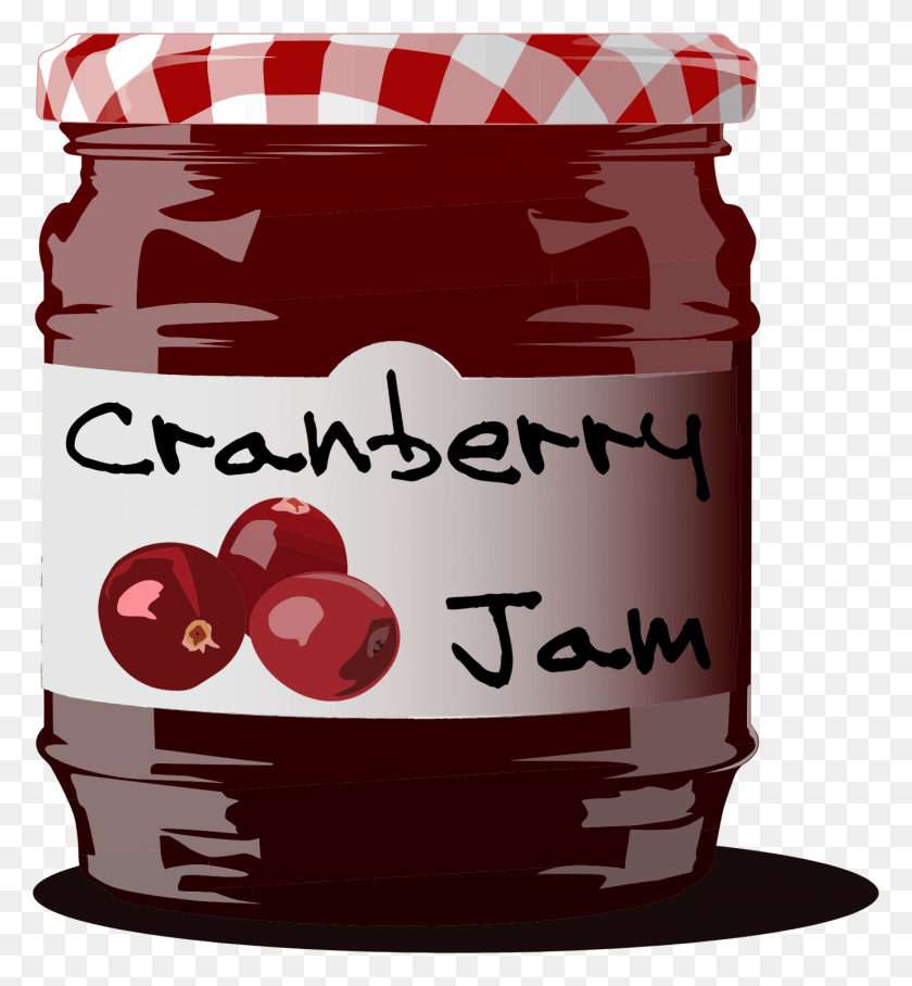 1381x1502 This Free Icons Design Of Cranberry Jam Jar, Food HD PNG Download