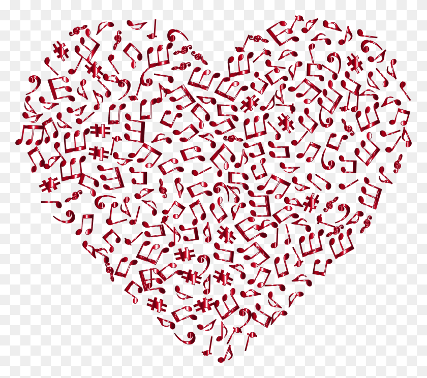 2294x2013 This Free Icons Design Of Crimson Musical Heart, Paper, Confetti HD PNG Download