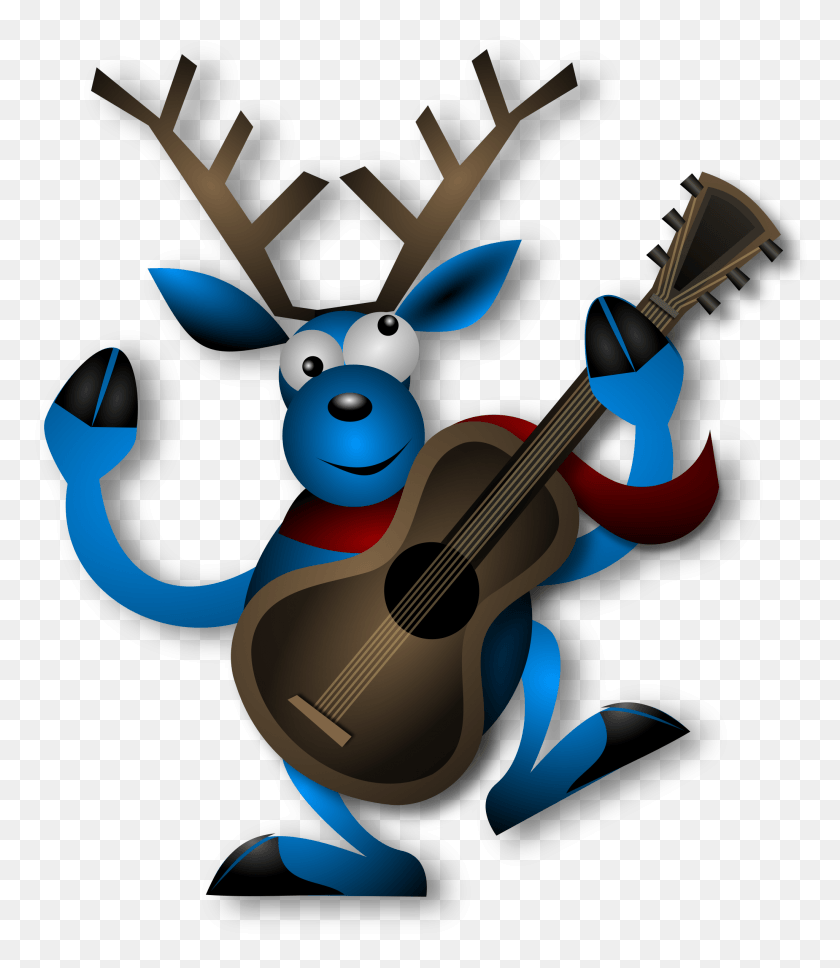 2051x2388 This Free Icons Design Of Dancing Reindeer, Leisure Activities, Guitar, Musical Instrument HD PNG Download