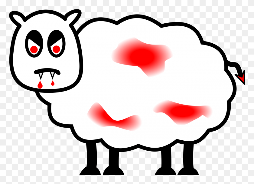 2400x1685 This Free Icons Design Of Devilish Sheep Sheep, Animal, Sea Life, Graphics HD PNG Download