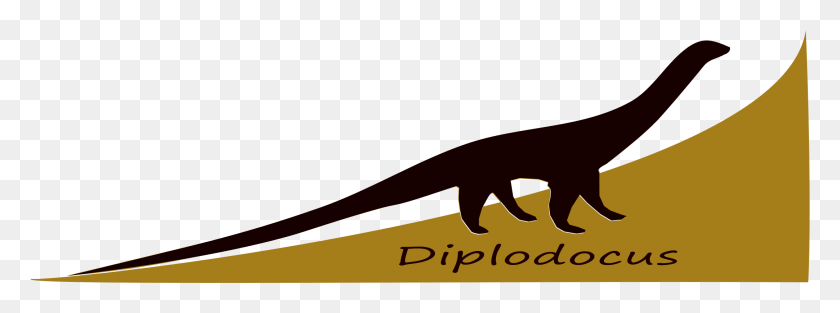 2166x704 This Free Icons Design Of Diplodocus Silhouette Thescelosaurus, Gecko, Lizard, Reptile HD PNG Download