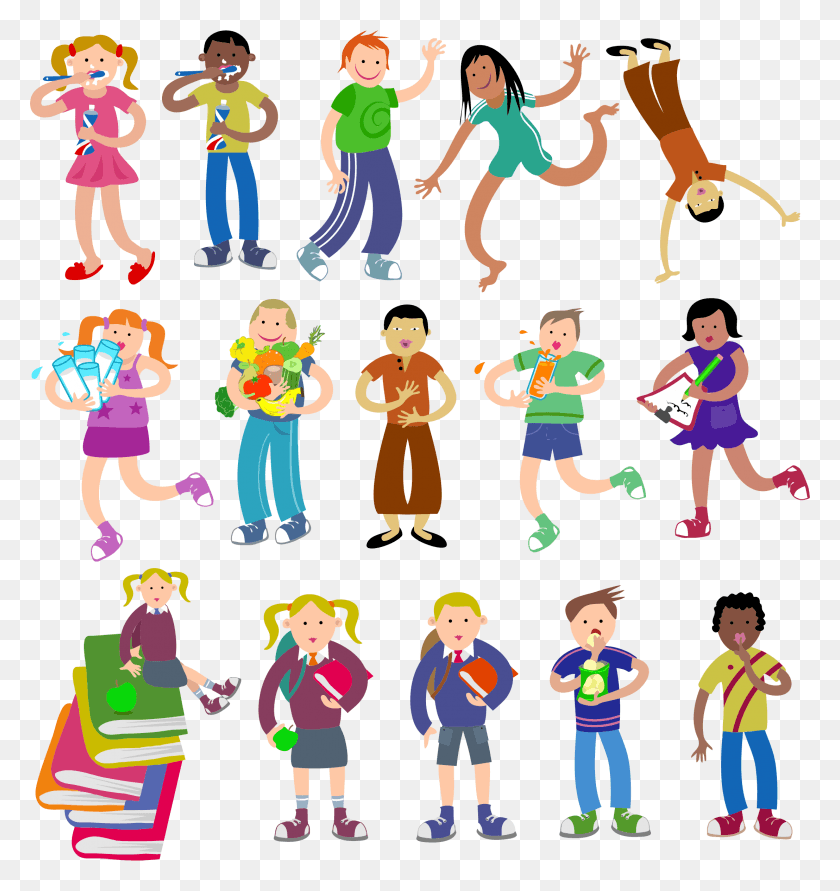 2216x2363 This Free Icons Design Of Diverse Kids, Person, Human, Leisure Activities HD PNG Download