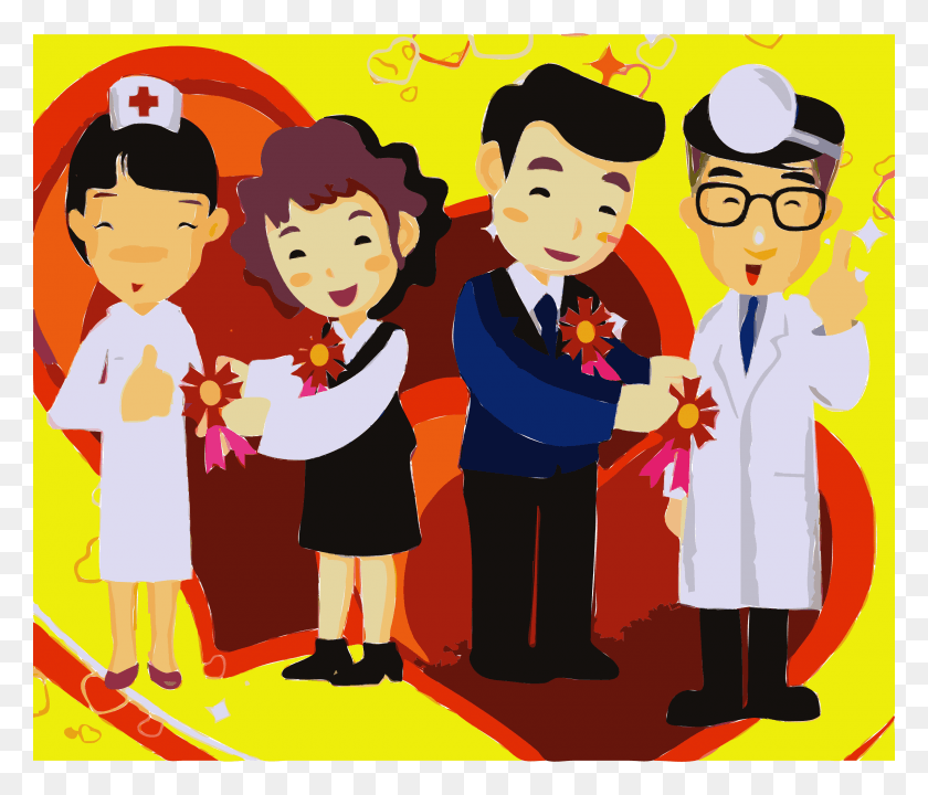 2400x2032 This Free Icons Design Of Doctors And Nurses And, Poster, Advertisement, Person HD PNG Download