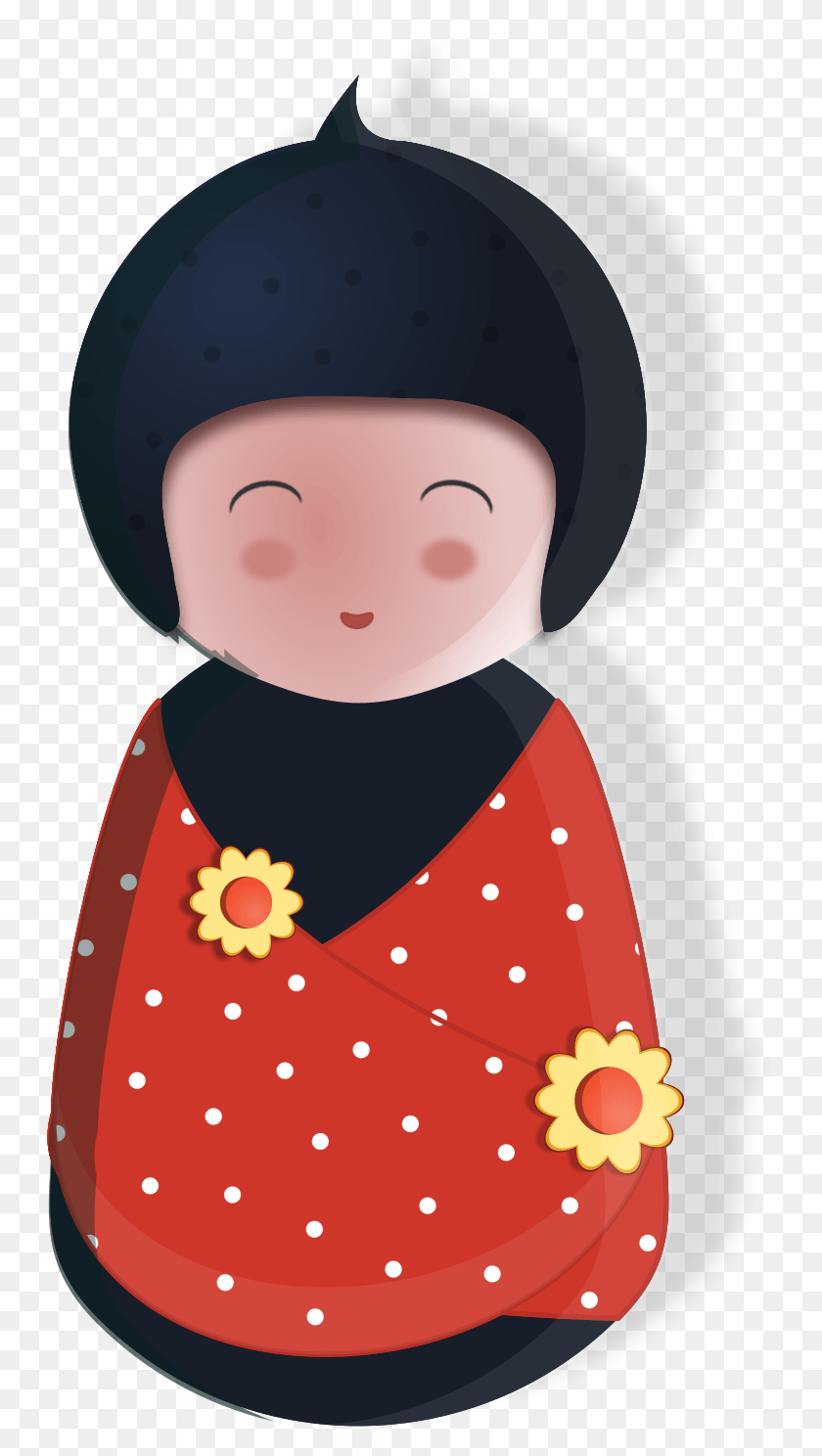 746x1428 This Free Icons Design Of Doll Illustration Japanese Dolls, Clothing, Apparel, Snowman HD PNG Download