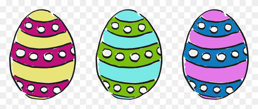 2400x906 This Free Icons Design Of Easter Eggs, Easter Egg, Egg, Food HD PNG Download