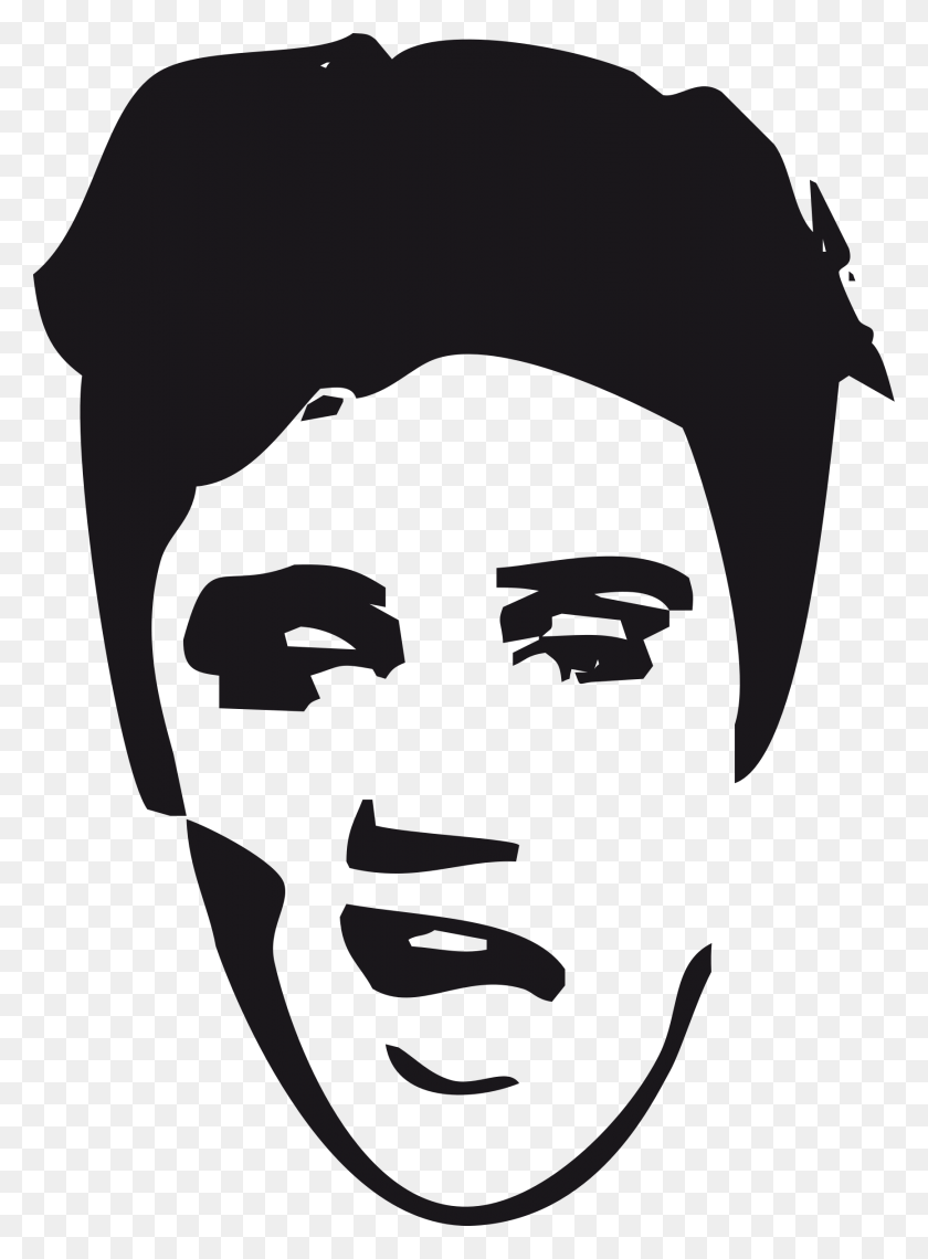 1733x2400 This Free Icons Design Of Elvis Face, Head, Person, Human HD PNG Download