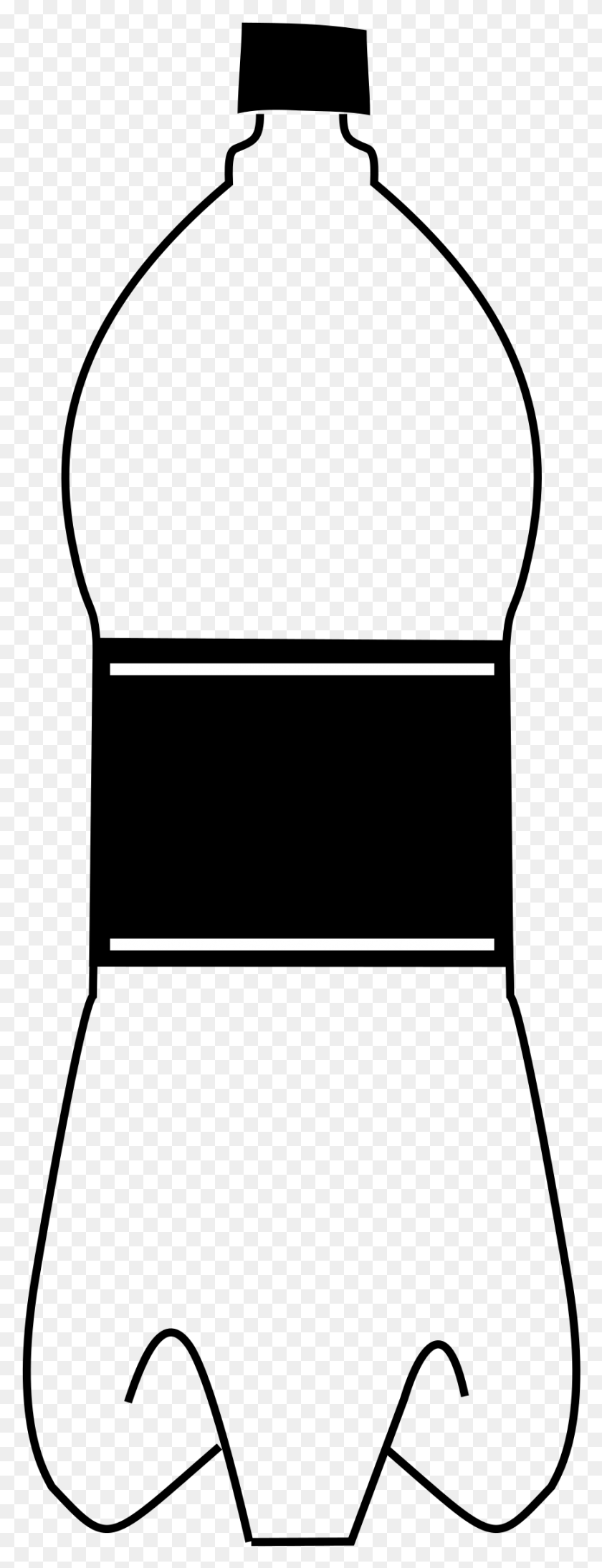 867x2367 This Free Icons Design Of Empty Bottle Black White Crush The Bottle After Use, Text, Symbol, Number HD PNG Download