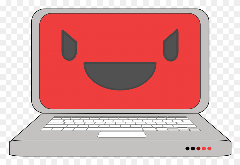 2400x1600 This Free Icons Design Of Evil Computer Laptop, Pc, Electronics, Computer Keyboard HD PNG Download
