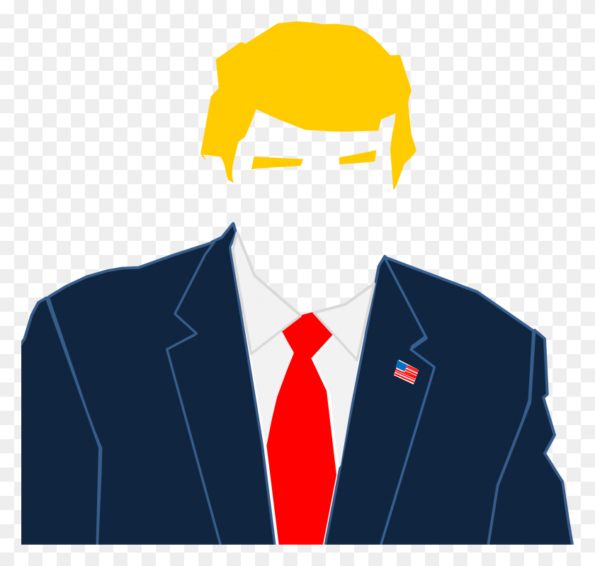 2202x2088 This Free Icons Design Of Faceless Trump, Clothing, Apparel, Tie HD PNG Download