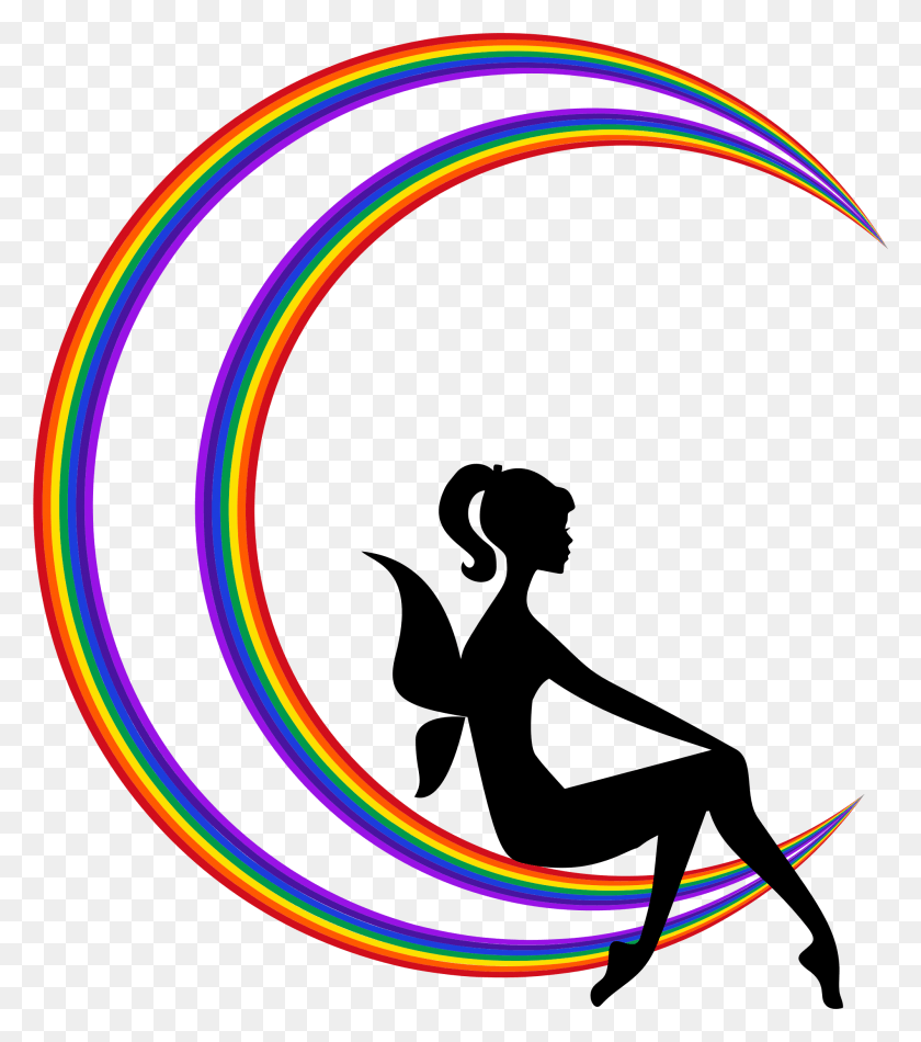 2001x2284 This Free Icons Design Of Fairy Relaxing On The, Light, Neon, Hoop HD PNG Download