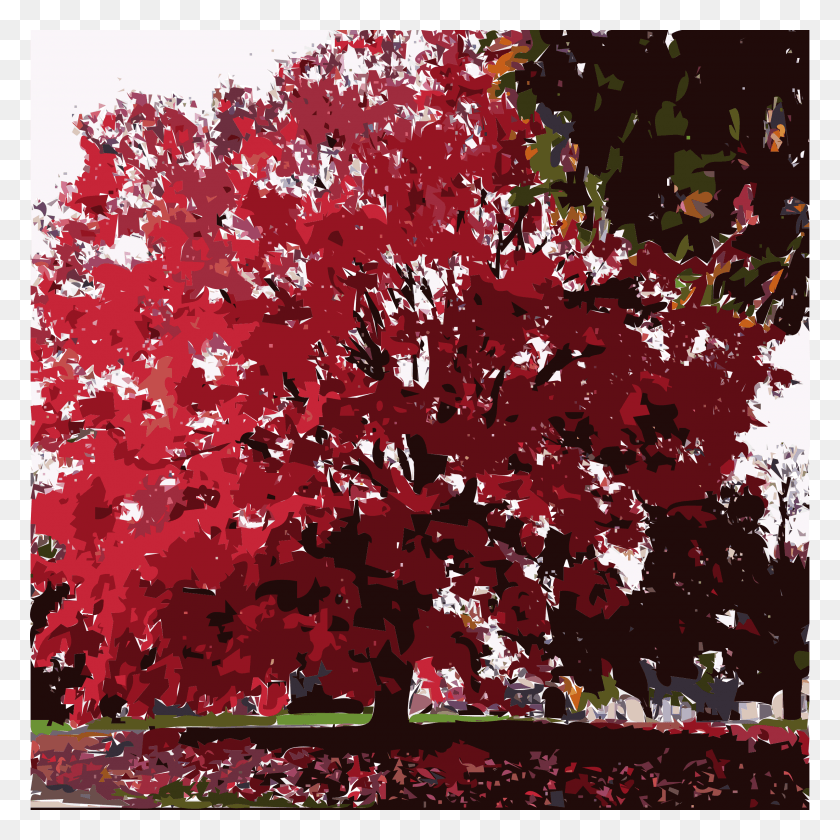 2400x2400 Этот Бесплатный Дизайн Иконок Осеннего Дерева Красный Кленовый Лист, Растение, Клен, Лист Png Скачать