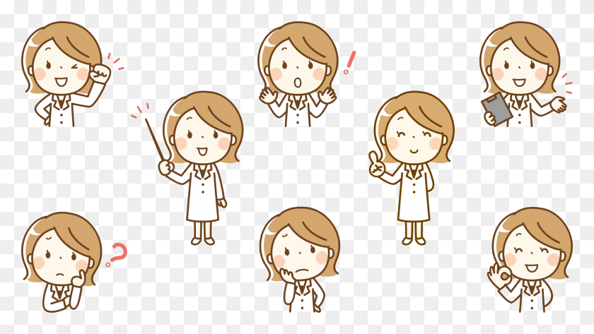 2400x1272 This Free Icons Design Of Female Healthcare Worker Clipart, Disfraz, Texto, Cara Hd Png