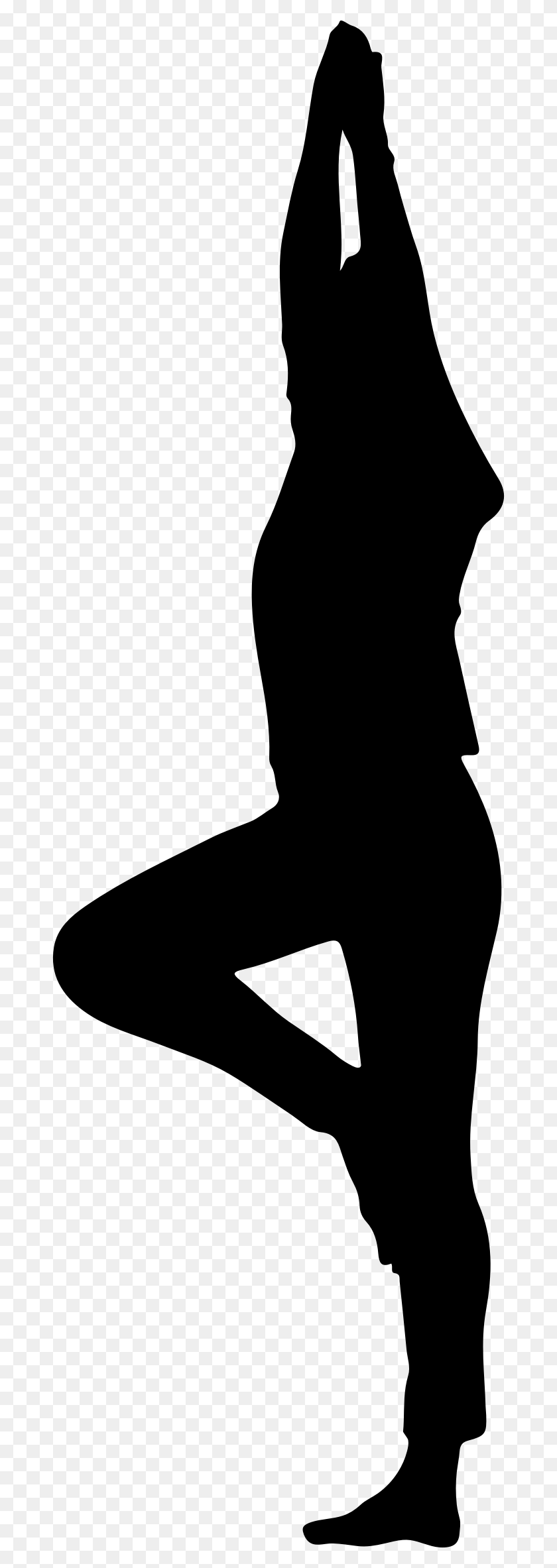 682x2306 This Free Icons Design Of Female Yoga Pose Minus Silhouette Of Yoga Poses Clipart, Gray, World Of Warcraft Hd Png
