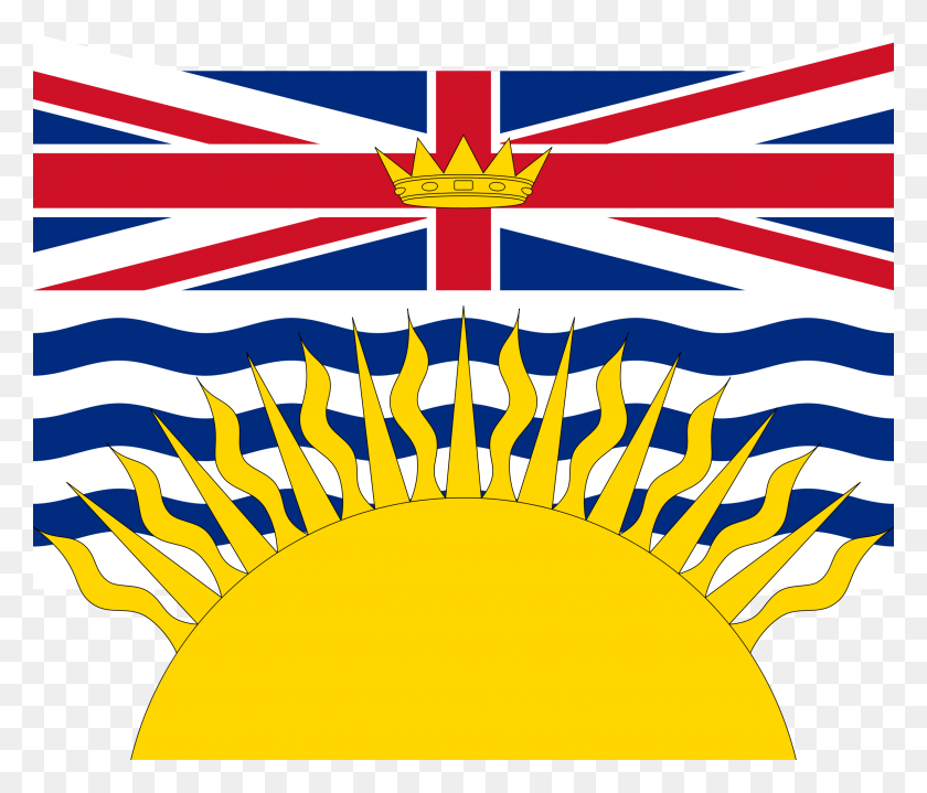 2400x2029 This Free Icons Design Of Flag Of British Columbia, Graphics, Sea Life HD PNG Download