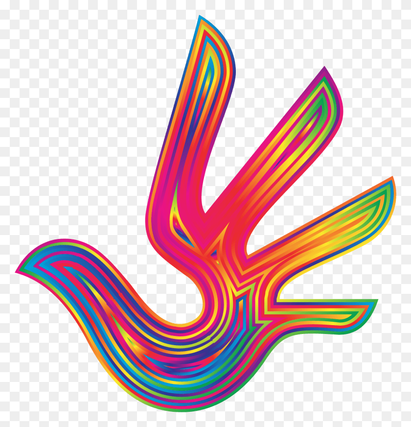 2202x2294 This Free Icons Design Of Flaming Dove Hand Dove Hand, La Luz, Neón, Iluminación Hd Png Descargar