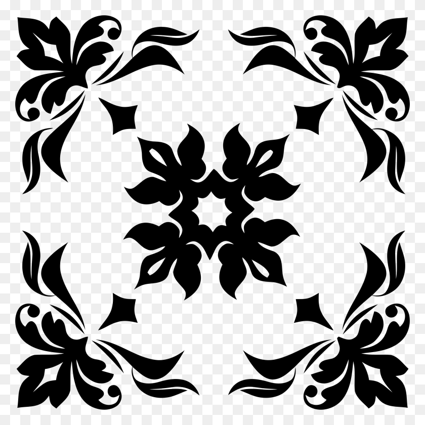 2320x2320 This Free Icons Design Of Floral Flourish Tile, Gray, World Of Warcraft HD PNG Download