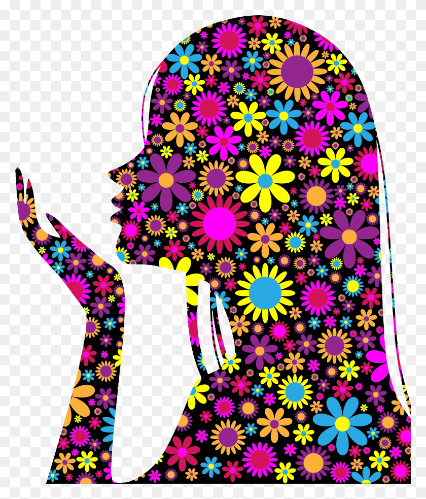 1950x2308 This Free Icons Design Of Floral Girl Blowing Into, Graphics, Egg HD PNG Download