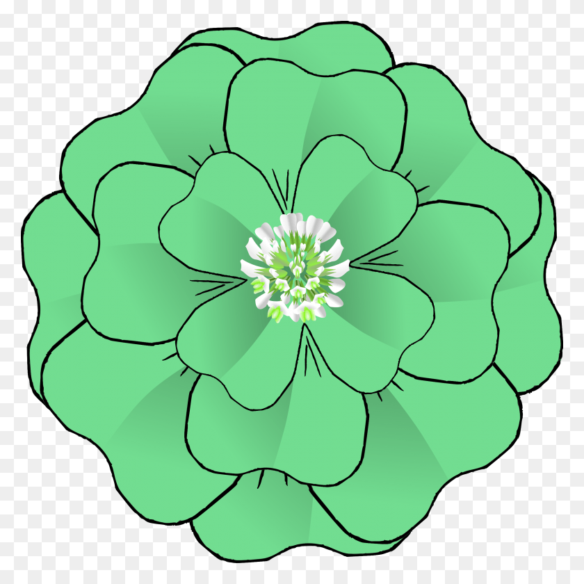 2398x2400 Этот Бесплатный Дизайн Иконок Цветок 4 Лист Клевера, Растение, Анемон, Цветение Png Скачать