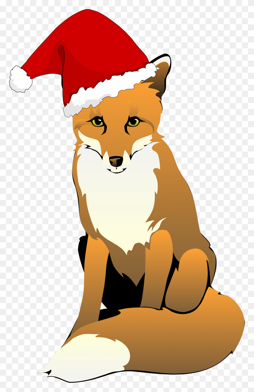 1508x2386 This Free Icons Design Of Fox Wearing Santa Hat, Red Fox, Canine, Wildlife Hd Png Descargar