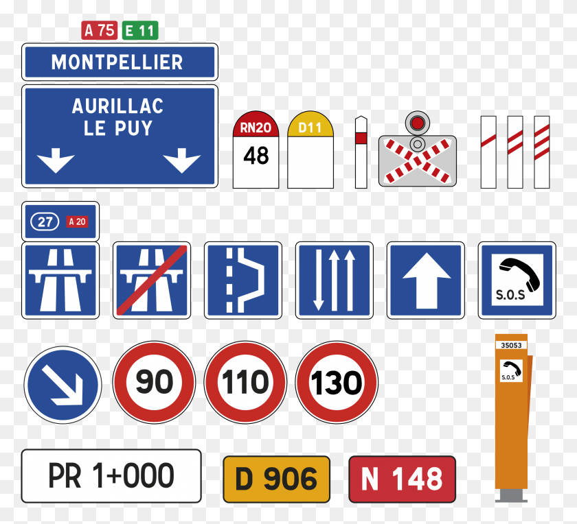 2231x2015 Этот Бесплатный Дизайн Иконок Французских Дорожных Знаков, Текст, Табло, Символ Hd Png Скачать
