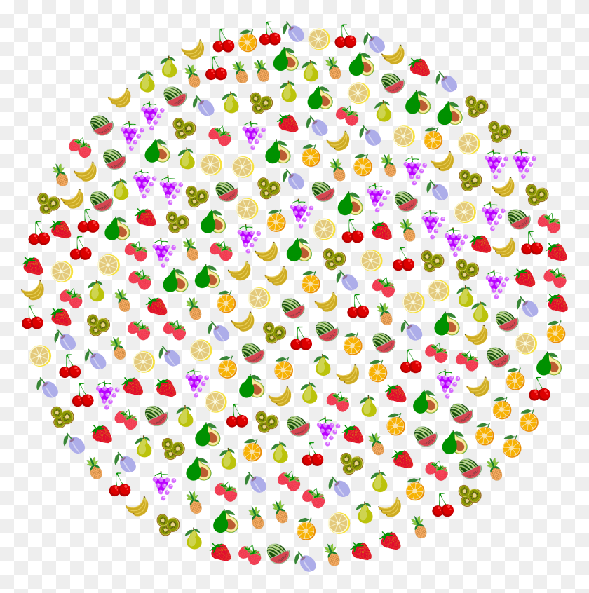 2310x2330 This Free Icons Design Of Fruit Circle, Graphics, Rug HD PNG Download
