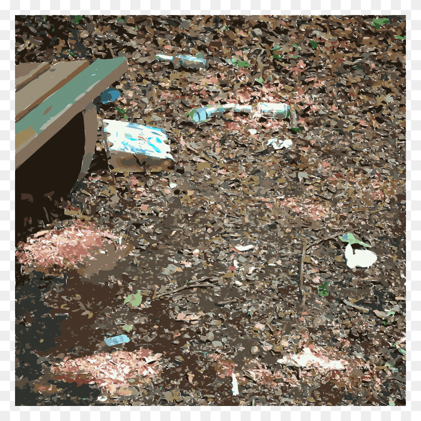 2400x2400 This Free Icons Design Of Garbage Around A Forest, Ground, Gravel, Road HD PNG Download