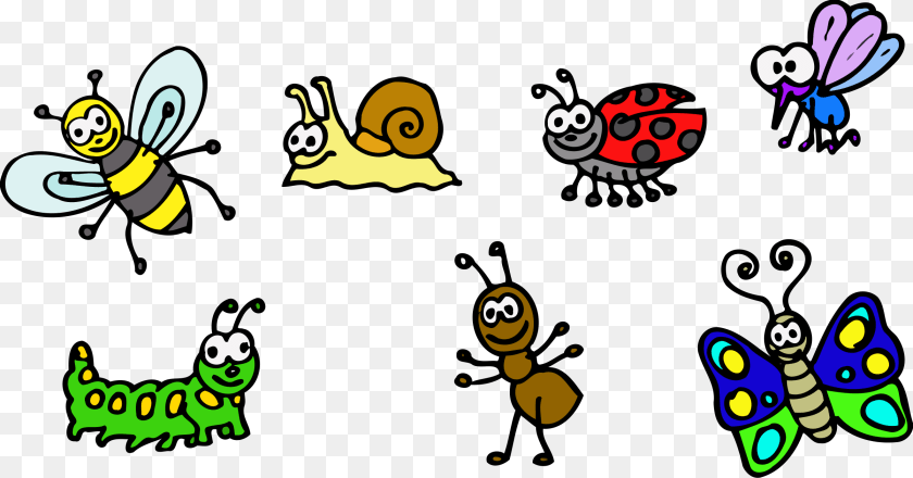 2400x1256 This Icons Design Of Garden Animals Transparent PNG