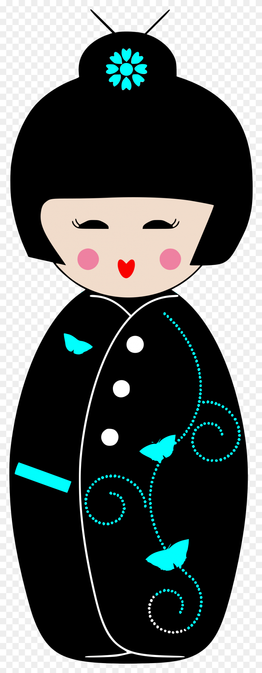 893x2400 This Free Icons Design Of Geisha Cartoon Japanese Girl Doll Clipart, Texture, Performer HD PNG Download