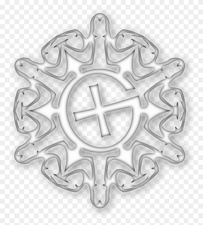 2087x2323 This Free Icons Design Of Geocaching Snowflake, Pattern, Ornament, Symbol HD PNG Download