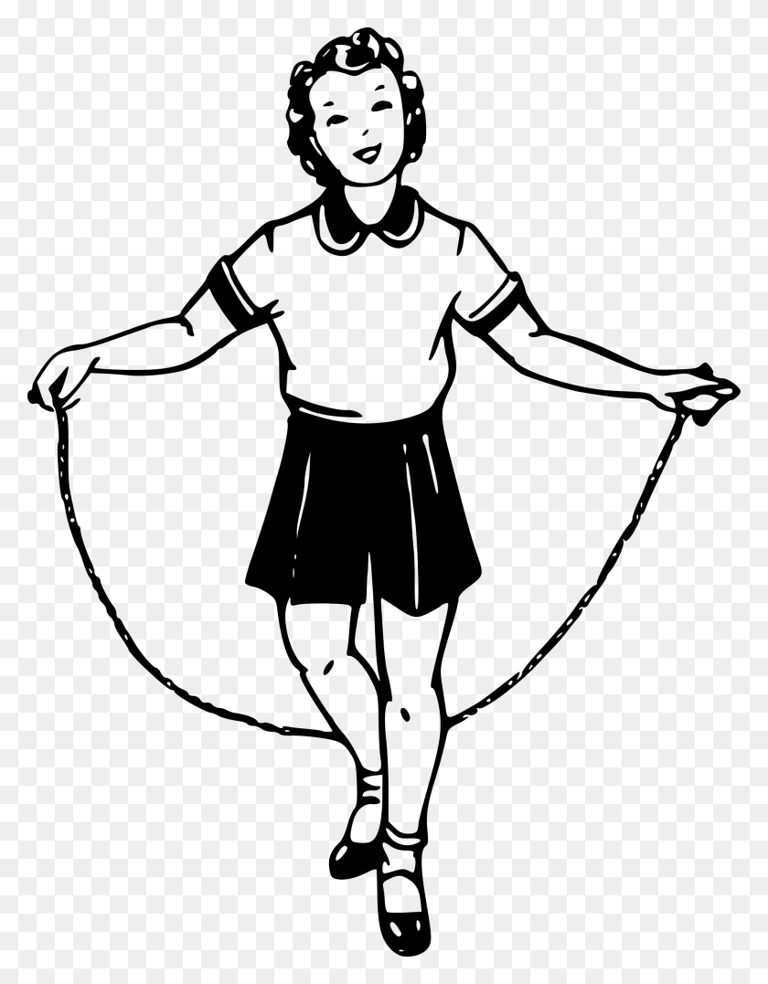 1839x2400 This Free Icons Design Of Girl Jumping Skipping Rope Outline, Gray, World Of Warcraft HD PNG Download