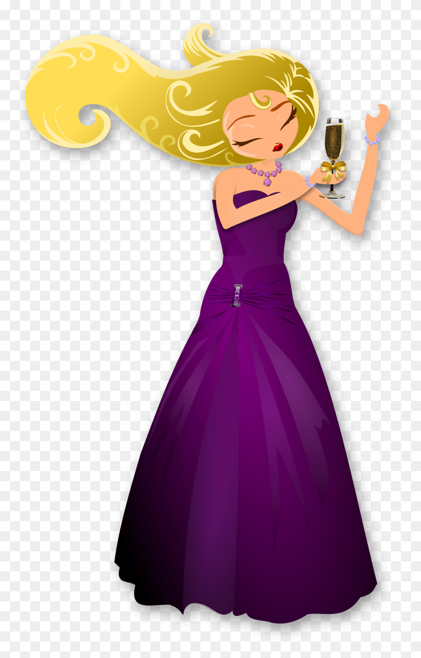 1486x2389 This Free Icons Design Of Glamorous Lady Dancing, Dress, Clothing, Apparel HD PNG Download