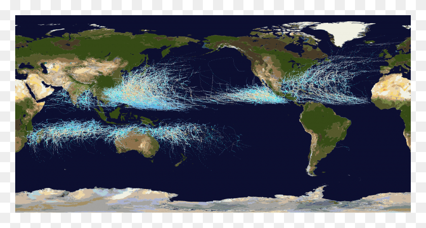 2400x1201 This Free Icons Design Of Global Tropical Cyclone Todos Los Huracanes, Mar, Aire Libre, Agua Hd Png Descargar