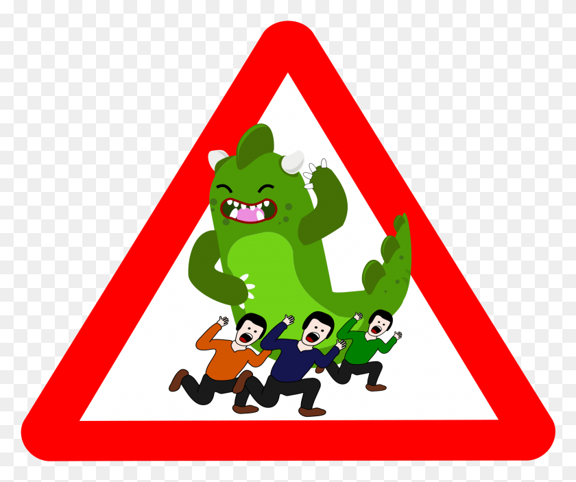 1928x1590 This Free Icons Design Of Godzilla Danger, Symbol, Sign, Triangle HD PNG Download