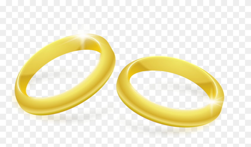 2360x1306 This Free Icons Design Of Gold Rings, Peel, Banana, Fruit HD PNG Download