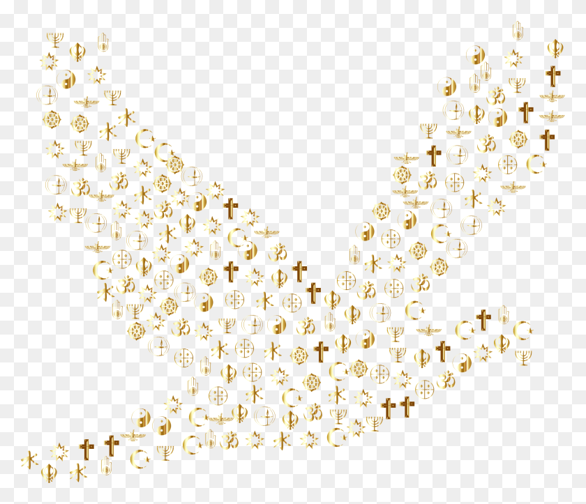 2302x1958 This Free Icons Design Of Gold World Religions, Text, Face, Number HD PNG Download