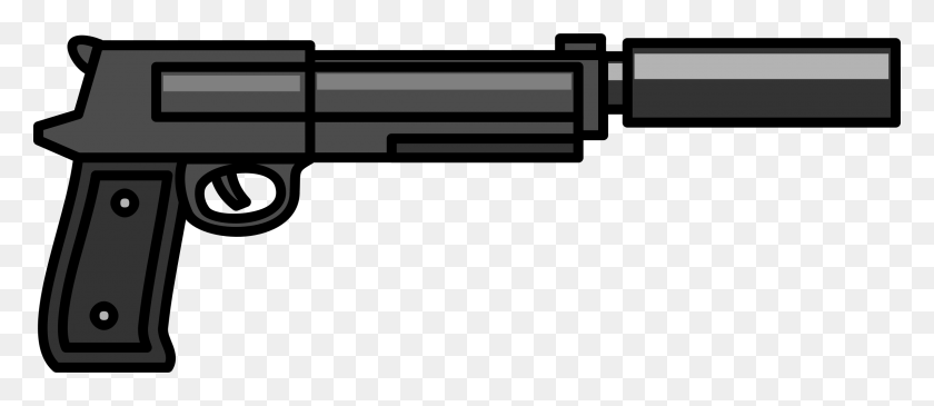 2400x940 This Free Icons Design Of Gun, Weapon, Weaponry, Bed HD PNG Download