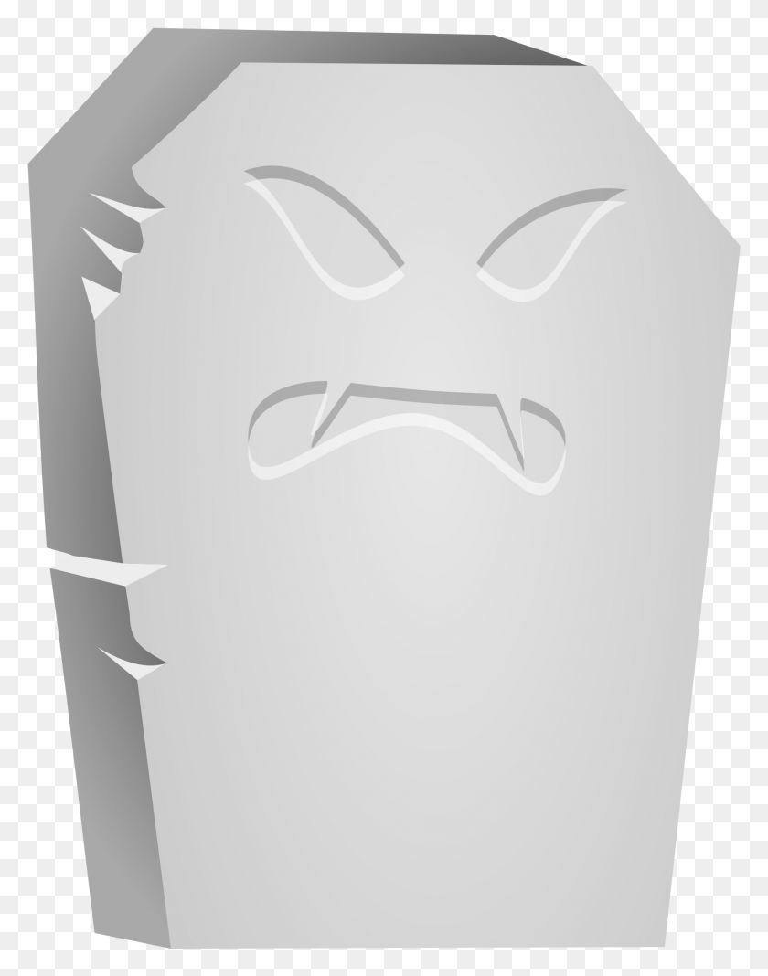 1847x2389 This Free Icons Design Of Halloween Tombstone Angry, Bag, Stencil, Trash HD PNG Download