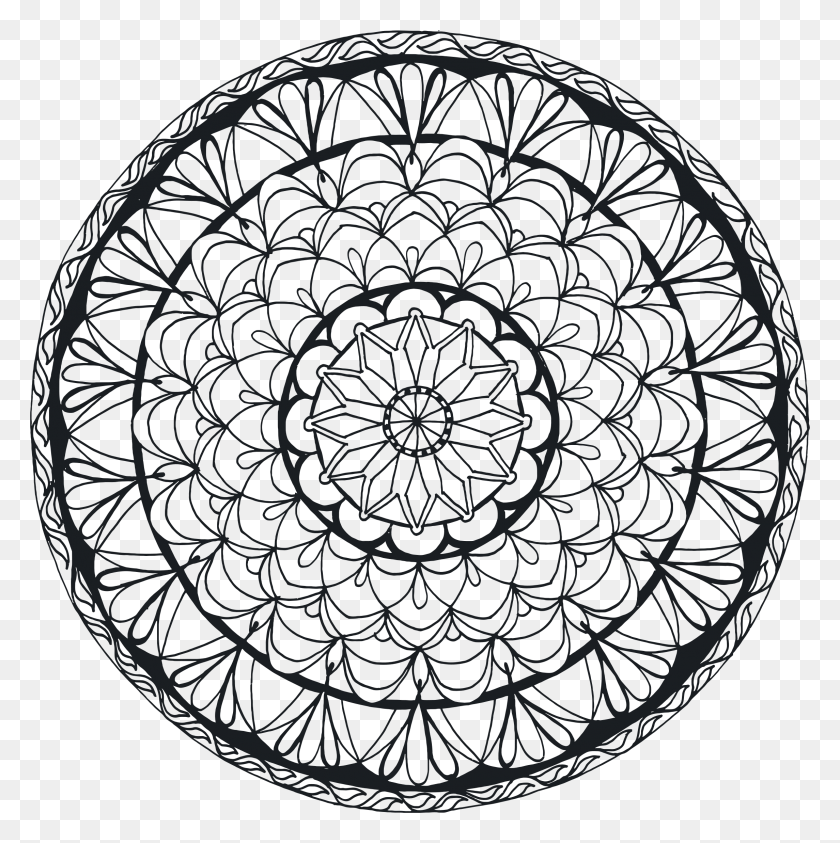 2290x2300 This Free Icons Design Of Hand Drawn Mandala, Pattern, Ornament, Fractal HD PNG Download