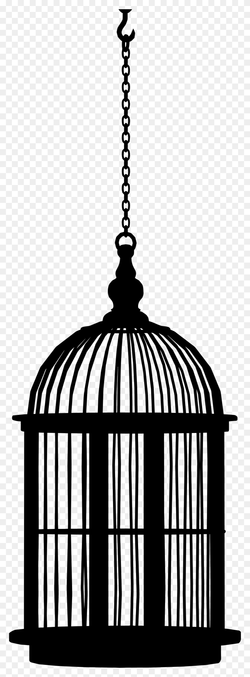 798x2260 This Free Icons Design Of Hanging Bird Cage Silhouette, Gray, World Of Warcraft HD PNG Download