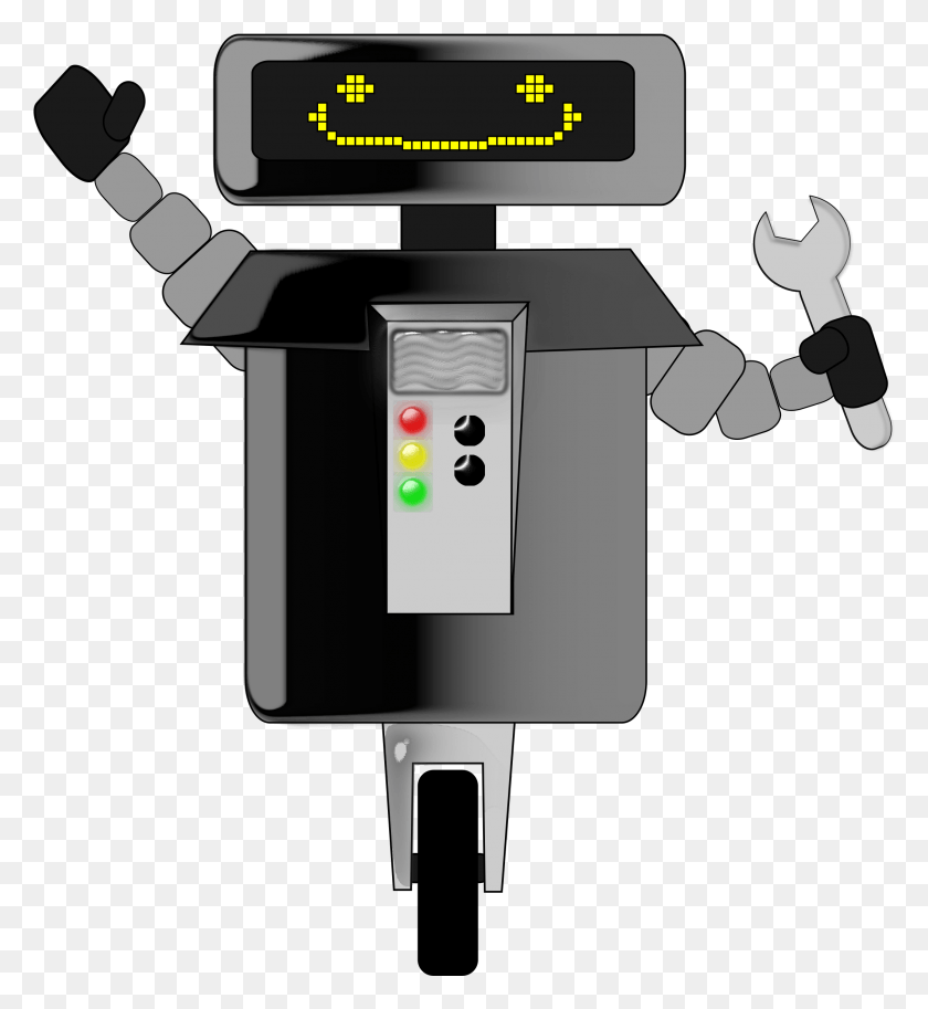 2119x2318 This Free Icons Design Of Happy Robot With Wrench, Mailbox, Letterbox, Gas Pump HD PNG Download