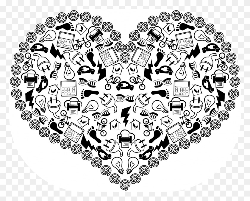 1682x1327 This Free Icons Design Of Heart Of Internet Of, Doodle HD PNG Download