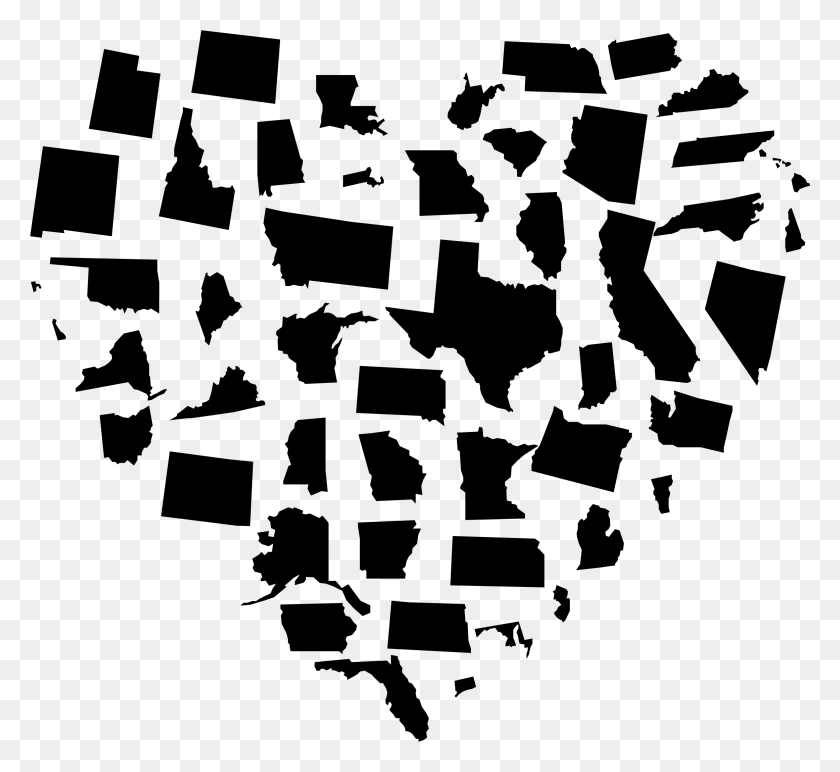 2324x2122 This Free Icons Design Of Heart United States Black, Gray, World Of Warcraft HD PNG Download