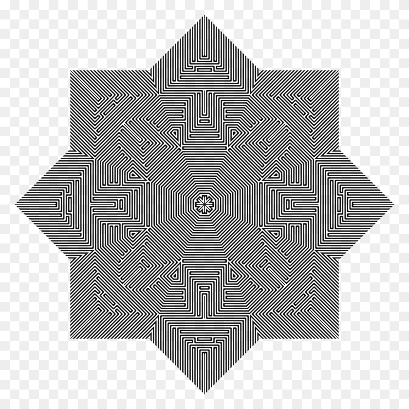 2330x2330 This Free Icons Design Of Hypnotic Optical Illusion, Symbol, Star Symbol, Cross HD PNG Download