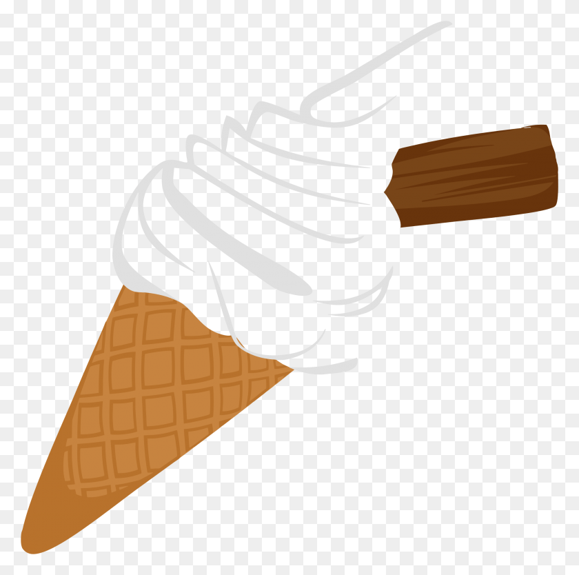 2130x2114 This Free Icons Design Of Ice Cream Cone With Chocolate, Cream, Dessert, Food HD PNG Download