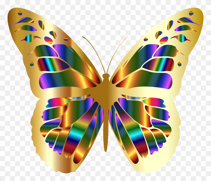 2400x2028 Этот Бесплатный Дизайн Иконок Радужной Бабочки Монарх, Орнамент, Графика Hd Png Скачать