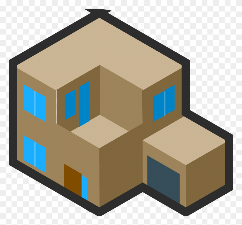 2400x2223 This Free Icons Design Of Isocity House, Cartón, Caja, Caja Hd Png
