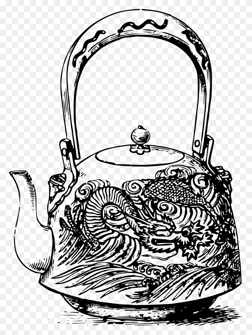 1772x2400 This Free Icons Design Of Japanese Dragon Teapot, Gray, World Of Warcraft HD PNG Download
